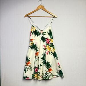 Forever 21 Floral Print Mini Dress - White, Green, Pink, Yellow NWOT